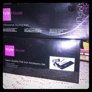 Flat iron & accessory kit